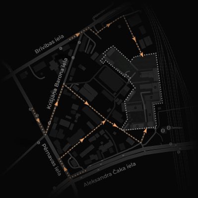 Radošā pilsēta Grīziņdārzs karte